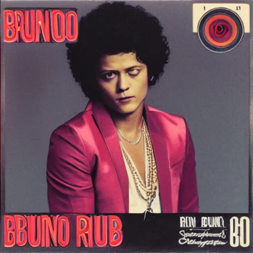 Image similar to Bruno Mars R&B album from the 1970s