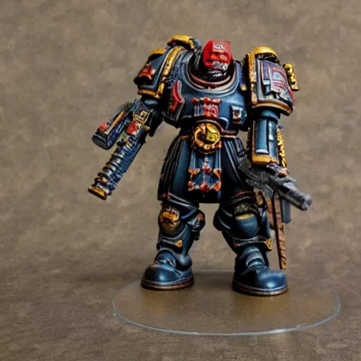 Image similar to accurate photo of a warhammer 40k figurine