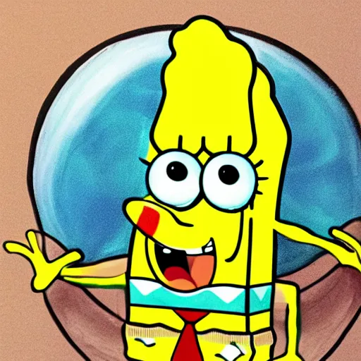 Image similar to photorealistic Spongebob