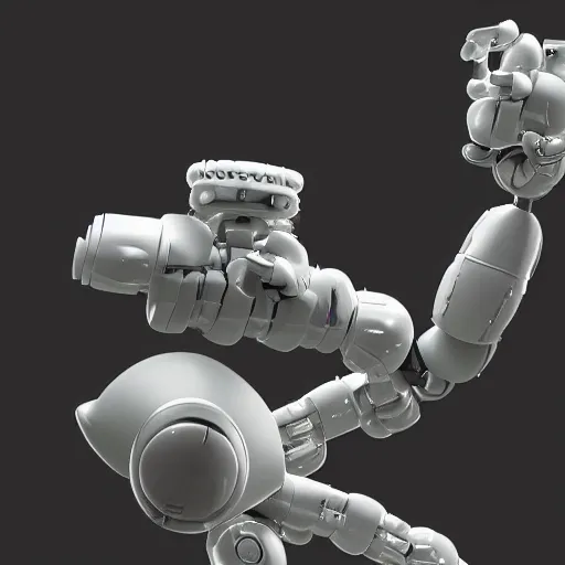 Prompt: electron microscope photograph of a nanomachine robot, hyperrealistic, extremely detailed