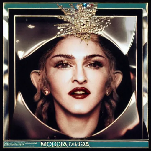 Image similar to the cover of a madonna's album.