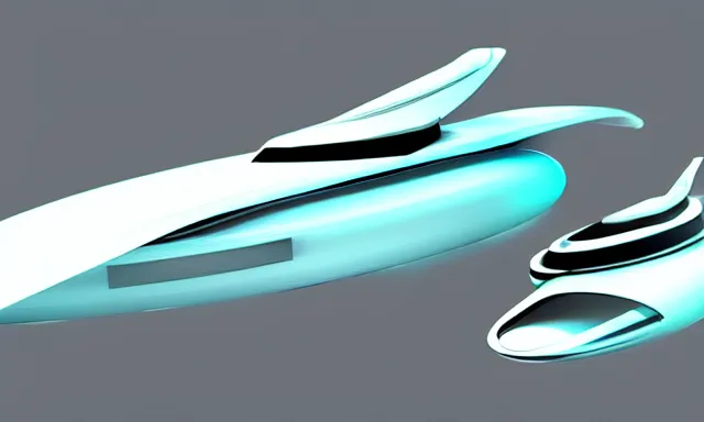 Image similar to spaceship concept design, apple