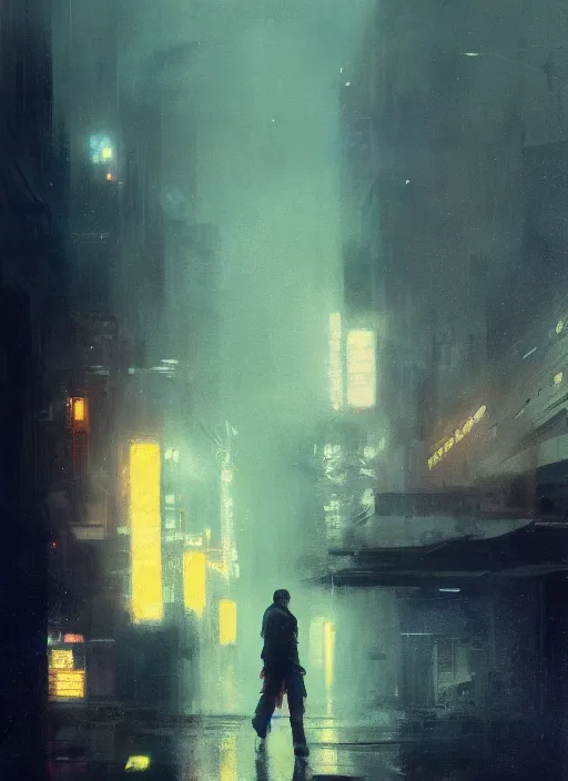 Image similar to bladerunner 2 0 4 9, spotlight, by greg rutkowski, by jeremy mann, digital painting