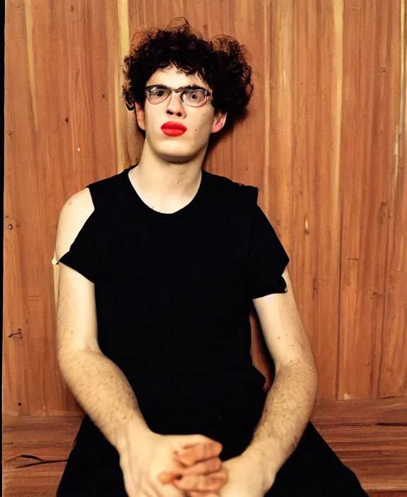 Image similar to portrait of jack harlow photographed by nan goldin