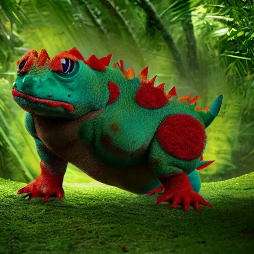 Image similar to national geographic professional photo of venusaur, award winning