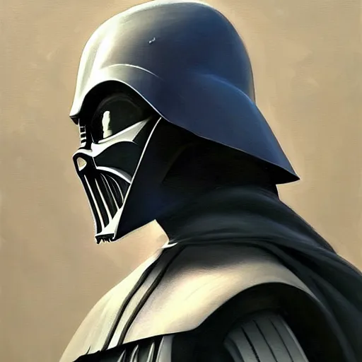 Image similar to greg manchess portrait painting of armored anakin skywalker darth vader as overwatch character, medium shot, asymmetrical, profile picture, organic painting, sunny day, matte painting, bold shapes, hard edges, street art, trending on artstation, by huang guangjian and gil elvgren and sachin teng