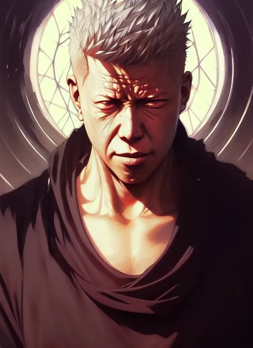 Image similar to ultra realistic illustration, jujutsu kaisen. intricate, elegant, highly detailed, digital painting, artstation, concept art, smooth, sharp focus, illustration, art by artgerm and greg rutkowski and alphonse mucha and wlop