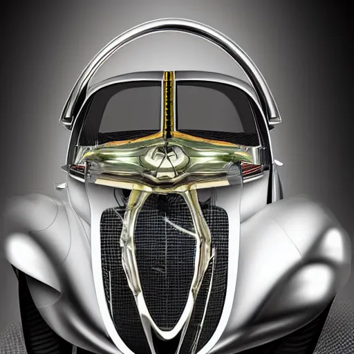 Image similar to automobile inspired by salvador dali,