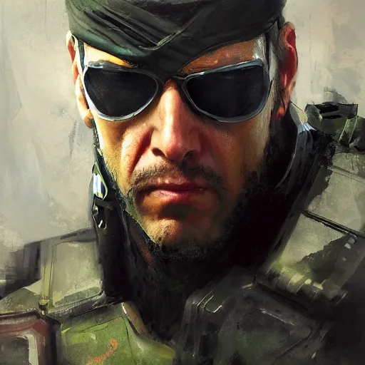 Prompt: jeremy mann portrait of major zero ( david oh ) from metal gear solid 3, high detail, bold colors, drab, artgerm, 4 k, ben weiner