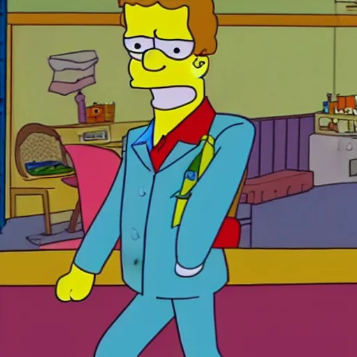 Image similar to michael jackson in a Simpsons episode
