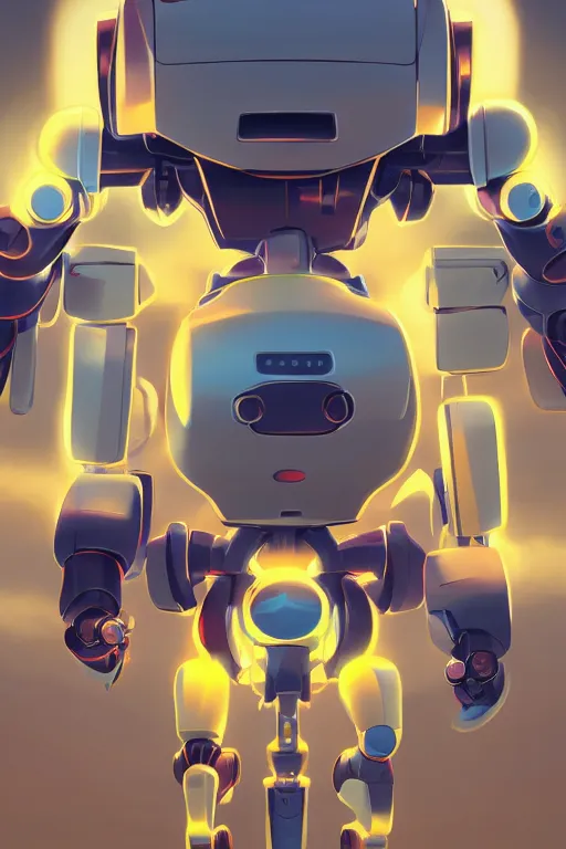 Image similar to metabots medabots medarotto medarot robot minimalist comics, behance hd by jesper ejsing, by rhads, makoto shinkai and lois van baarle, ilya kuvshinov, rossdraws global illumination ray tracing hdr radiating a glowing aura