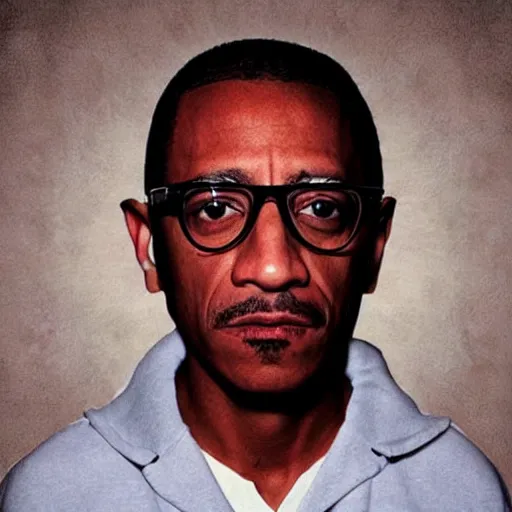 Image similar to gustavo fring from Breaking Bad as a rapper