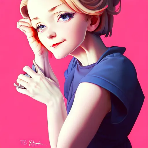 Image similar to a pretty devout christian ditsy psychotic hillary mocks you, art by ilya kuvshinov and lois van baarle and ross tran, range murata, artgerm, norman rockwell, andy warhol, digital art, highly detailed, intricate, sharp focus, trending on artstation hq, deviantart, pinterest, ue 5, 4 k uhd img