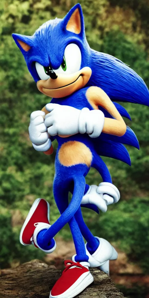 Image similar to Sonic the Hedgehog, 35mm, f2.8, award-winning, candid portrait photo by annie leibovitz