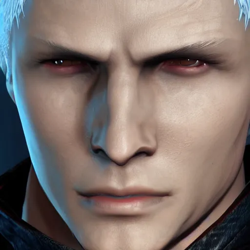 Prompt: vergil from devil may cry, 4k, highly detailed face,