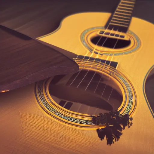 Prompt: a bird playing guitar, photorealistic, depth of field, 4k
