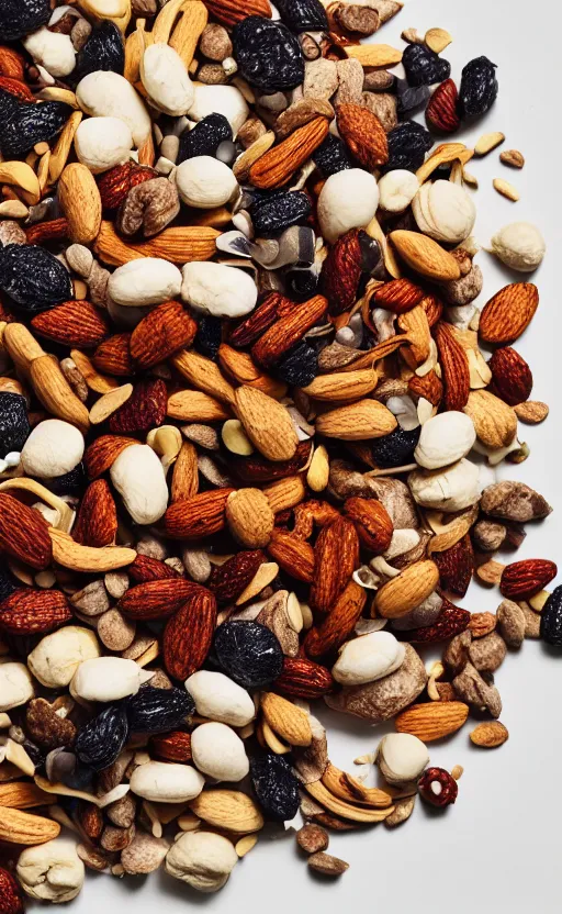 Image similar to a photo of the ultimate trail mix, 4k ultra