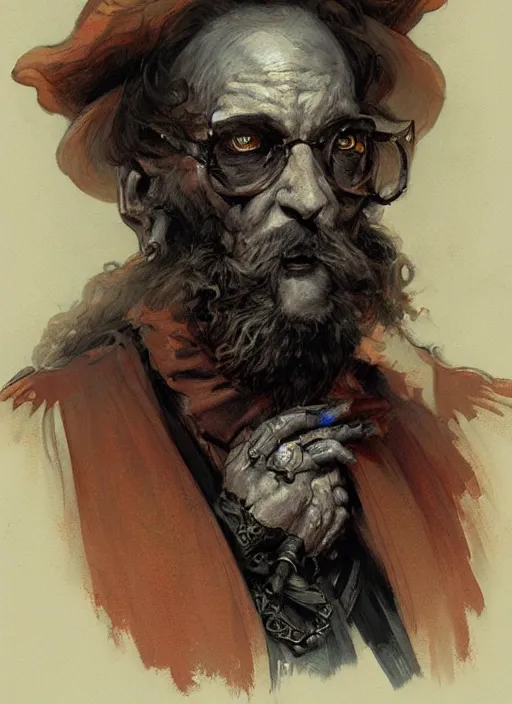 Image similar to close up concept art of a loud victorian character, by sabbas apterus, by donato giancola