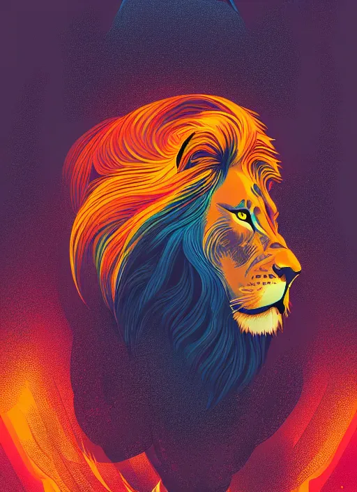 Prompt: lion, kilian eng