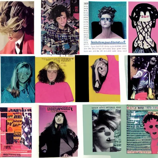 Image similar to medusa 8 0 s collage fanzine