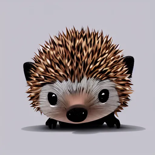 Image similar to cute hedgehog in the style of goro fujita