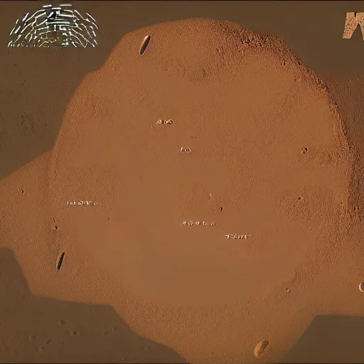 Image similar to a map of a new civilization on mars