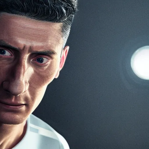 Image similar to hyperrealistic robert lewandowski, by istvan sandorfi & thomas eakes & xiang duan, perfect facial symmetry, dim volumetric cinematic lighting, photorealistic, 8 k octane comprehensive render, post - processing, extremely hyper - detailed, intricate, lifelike texture, epic composition, masterpiece, stunning!!,