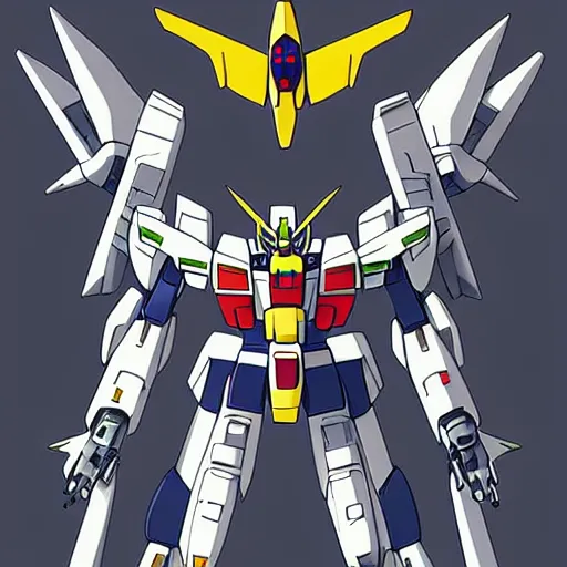 Image similar to beautiful anime illustration of gundam mech suit, trending on pixiv