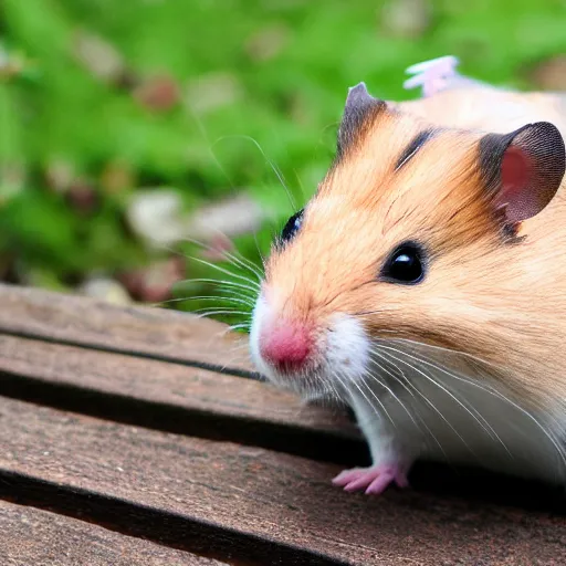 Prompt: a cross between a hamster and a dog, photograph, f / 1 6, 3 5 mm, cute