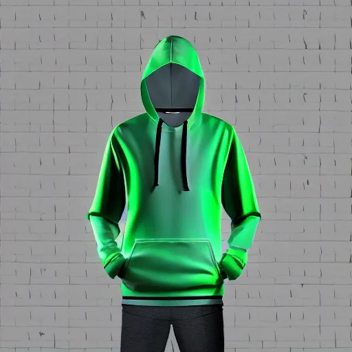 Image similar to new Nike Hoodie, inspired by Rick And Morty, 3D rendering, hyperdetalied, photography studio, 8K,