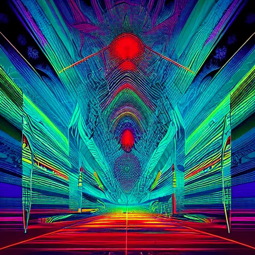 Image similar to psychedelic abstract digital artwork reminiscent of album covers from the 70's in the art style of Alena Aenami, Marcel Marcel and Metzinger