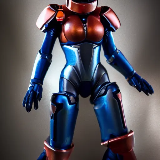 Image similar to Photo of Samus Aran, full armour XF IQ4, 150MP, 50mm, f/1.4, ISO 200, 1/160s, natural light