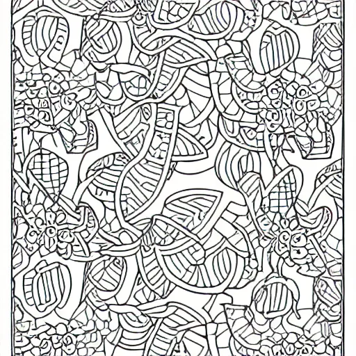 Image similar to coloring book page.