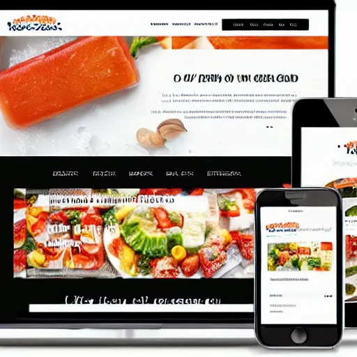 Image similar to design of frozen food website,responsive,simple,beautiful look and easy to read font,with hdd template