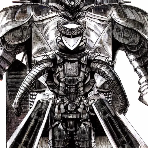 Prompt: portrait of a barn owl warrior wearing an armor by Takeshi Obata