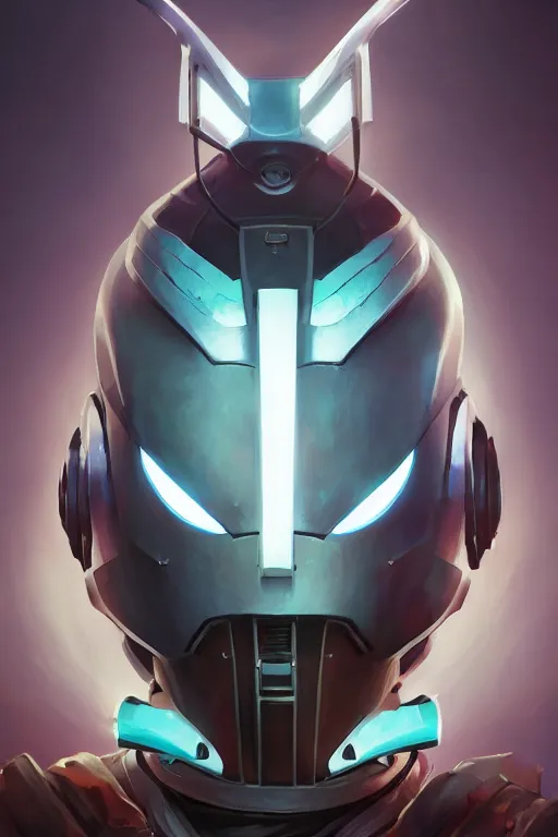 Image similar to epic mask helmet robot ninja portrait stylized as fornite style game design fanart by concept artist gervasio canda, behance hd by jesper ejsing, by rhads, makoto shinkai and lois van baarle, ilya kuvshinov, rossdraws global illumination radiating a glowing aura global illumination ray tracing hdr render in unreal engine 5