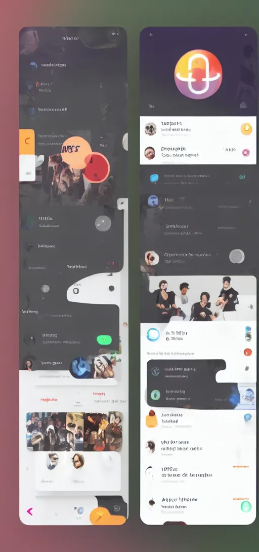 Image similar to the user interface of an app that allows groups to easily access vcf files for contact sharing, trending on dribbble, artstation, behance. made in figma, ux, graphic design, user experience design, cuberto, ios