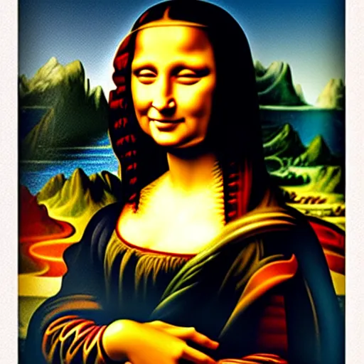 Prompt: Kim Kardashian as the Mona Lisa