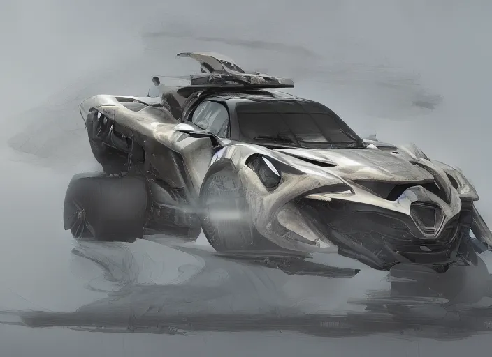 Image similar to a beautiful concept design of a supercar converted into offroad sport. car design by cory loftis, fenghua zhong, ryohei hase, ismail inceoglu and ruan jia. volumetric light.