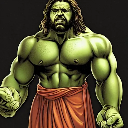 Prompt: hulk jesus