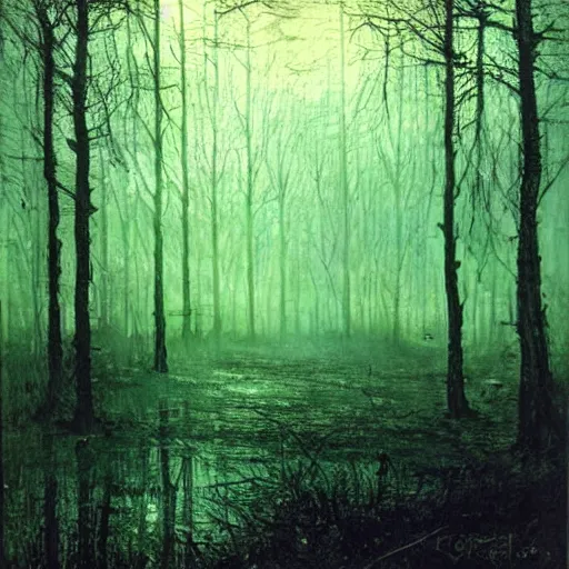 Prompt: Forest by Grimshaw