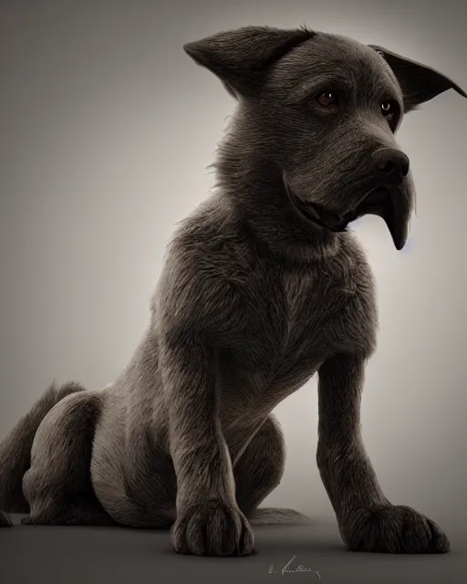 Prompt: super cute dog, hyper realism, cinematic, volumetric lighting, intricate complexity, extremely detailed,