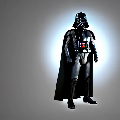 Image similar to darth vader, full body shot, pixar, disney, 3 d render, octane render, 4 k, hd