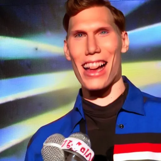 Prompt: jerma985 in america's got talent