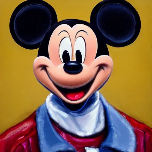 Image similar to facial portrait of lebron james, lebron james dressed as mickey mouse, disney, oil on canvas by william sidney mount, digital art, award winning