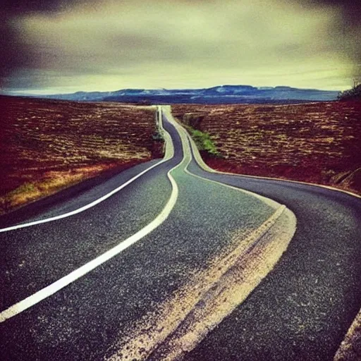 Prompt: “The long and winding road”