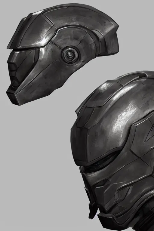 Prompt: sci - fi helmet concept by yintion j - jiang geping, lineart, oil painting, bungie, valve, neill blomkamp, concept sketches, rejected concepts, digital painting, highly detailed, artstation, sharp focus, rendered in maya and houdini, 3 d render, product lighting, 8 k