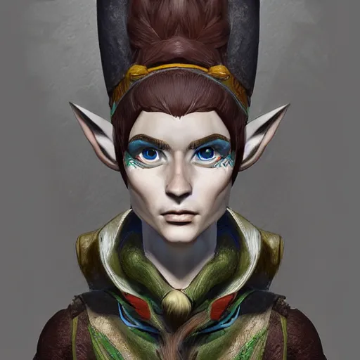 Prompt: stylized elf in the look of Max Wanderloo as a D&D character, digital art by Glenn Rane, highly detailed award-winning masterpiece with incredible and beautiful details, trending on ArtStation