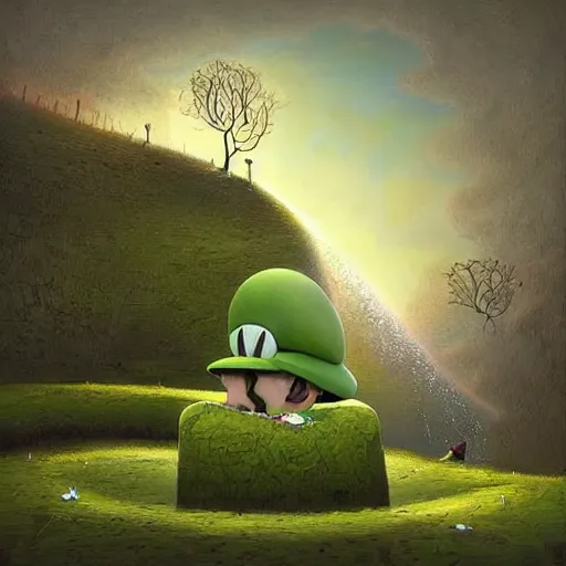 Image similar to Luigi, artwork by Gediminas Pranckevicius,