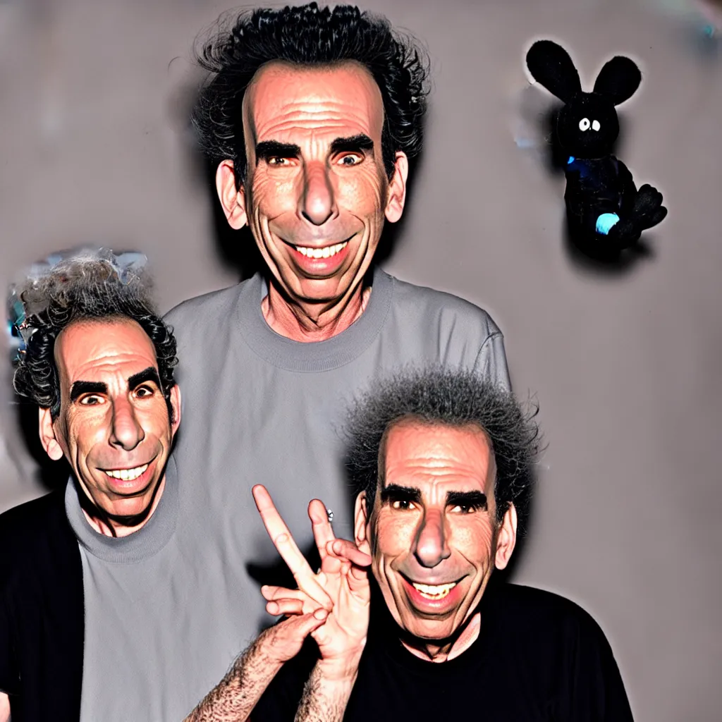 Image similar to michael richards kramer stand up special studio ghibli